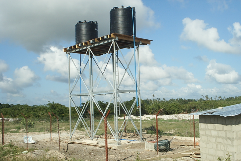 De watertoren afgerond