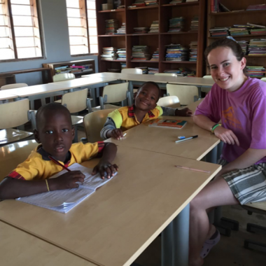 Abigail Russell geeft les